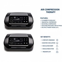 Dispositivo de Terapia de Compresión de Aire de 4 Cámaras VU Professional, Certificado por la FDA 5-10K MDR CE, Sistema de Drenaje Linfático para Recuperación Deportiva