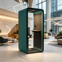 Cabine de réunion insonorisée pour bureau, espace de travail privé mobile pour immeubles de bureaux