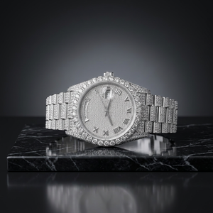 Montre pour homme à mouvement mécanique automatique, bracelet en acier inoxydable, cadran en verre, boîtier, fermoir, résistance à l'eau 10 bars - Product Image 3