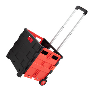 Carrello della spesa pieghevole portatile carrello del carrello della spesa pieghevole in plastica del supermercato <span class=keywords><strong>con</strong></span> <span class=keywords><strong>ruote</strong></span> - Product Image 5