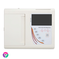 Électrocardiographe portable de télémédecine, appareil ECG 12 canaux avec interprétation et écran tactile, usage vétérinaire