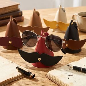Mustache Shape PU Eyeglasses Stand Creative Desk Sunglasses Display Holder Funny Desktop <b>Glasses</b> <b>Rack</b> - Product Image 1