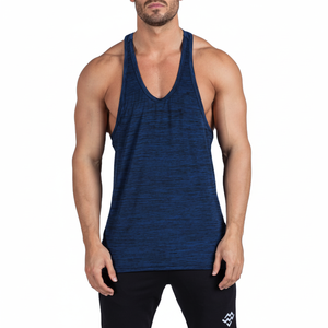 Camiseta sin mangas personalizada cómoda de algodón sin mangas para gimnasio con capucha para hombre con estilo de bolsillo Chaleco de tirantes unisex - Product Image 1