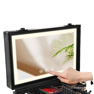 <b>Led</b> <b>Makeup</b> Case With Light And <b>Mirror</b> Large Capacity Portable Design For Everyday Use - Product Image 1