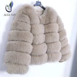 Giacca da donna Plus Size corta nuova pelliccia di volpe artificiale cappotto in pelliccia di volpe <span class=keywords><strong>abbigliamento</strong></span> da donna - Product Image 4