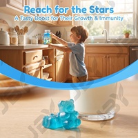 Kindergroeisupplementen Gummies Calcium Magnesium Zink Fruit smaak ODM Fabrikant Aangepaste Verpakking 60 Gummies