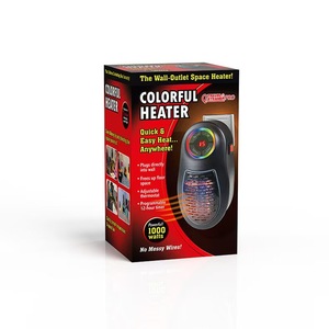 Mini calentador eléctrico de siete colores, portátil, de escritorio, con control remoto inteligente, temporizador y control de temperatura para oficina - Product Image 2