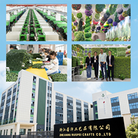 Ruopei Vente en gros de fleurs artificielles d'intérieur en pot, arbres artificiels, plantes artificielles réalistes, résistantes aux UV, écologiques pour la décoration