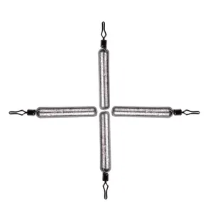LUSHAZER Plomos de Pesca 5g 7g 10g 12g 15g 17g, Plomada Cilíndrica para Drop Shot con Eslabón Giratorio, Accesorios para Montajes de Pesca - Product Image 4