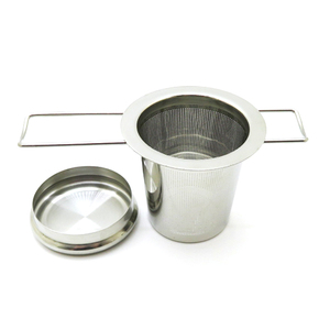 Infuseur à thé pliable en acier inoxydable 304 de qualité alimentaire WELAND avec couvercle - Product Image 2