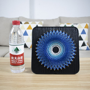 Kit de bricolage String Art : Ensemble d'artisanat avec clous et fils, planche en bois, clous et fils colorés, pour adultes et débutants - Product Image 4
