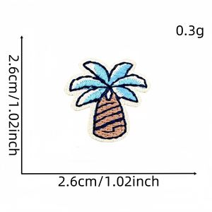 Mini Patch Brodé Thermocollant Thème Marin Nuage Cocotier Bouée Bateau pour Étiquette de Bagage et Décoration de Sac - Product Image 4