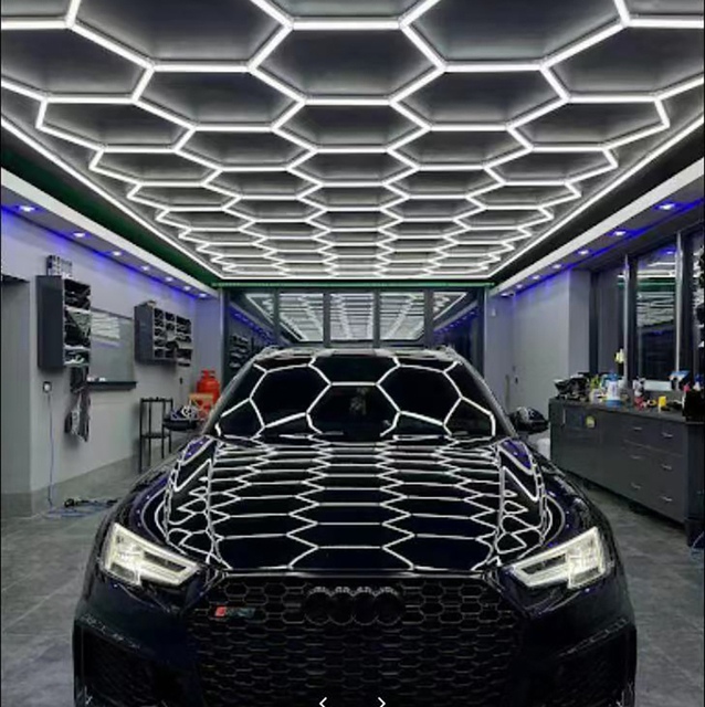 Best Selling Hex LED Lights 2433mm*4840mm Hexagon Led Light for Ceiling Led Garage Light