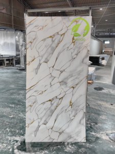 Panel de PVC con Efecto Mármol <span class=keywords><strong>para</strong></span> Pared de TV, Placa UV de Material Compuesto de Piedra y Plástico - Product Image 2