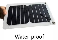 Nouveauté Panneau solaire portable mini petit panneau solaire étanche PET Sun Power pour téléphone portable Chargeur USB 6,5W 6V 6W Panneau solaire YK904