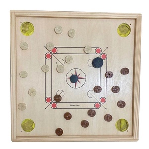 Tavola da Carrom per Interni con Monete <span class=keywords><strong>in</strong></span> <span class=keywords><strong>Legno</strong></span>, <span class=keywords><strong>Scacchi</strong></span> - Product Image 1