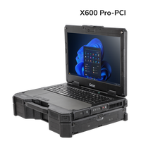 X600 New Rugged Laptop Intel I5 Processor Independent Graphics Card Optional PCI/PCI-E Docking Station