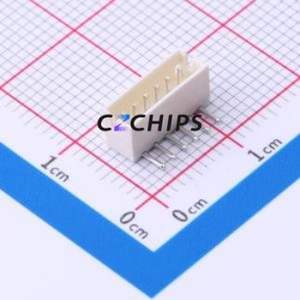 WAFER-ZH1.5-6PWZ Wire-to-Board Pin Header Bent Lead Through Hole,P=1.5mm Connector 1x6P 1.5mm Right Angle Insert ZH - Product Image 1