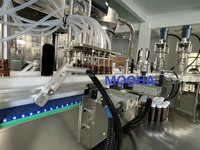 Machine de remplissage et de bouchage automatique de liquides 10 ml, ligne de remplissage et de bouchage monobloc pour bouteilles, machine de remplissage de sirop liquide