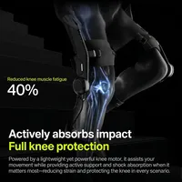Exosquelette portable Hypershell Halo alimenté par l'algorithme de mouvement IA HyperIntuition 2.0, en matériau ABS étanche pour le soutien en montée