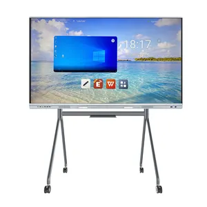 LONTON 65 75 86 Inch IFP IWB Finger Multi Touch Screen Flat Panel Smart Board Tableau blanc interactif à vendre