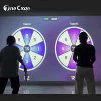 Juego Interactivo de Pickleball con Proyección, Simulación de Entrenamiento Multijugador en Interiores, Juegos Interactivos de Pared con Realidad Aumentada y 20 Juegos
