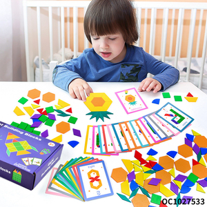 Regalos de desarrollo intelectual, rompecabezas de madera con forma de madera, rompecabezas de madera Montessori, círculo cuadrado, tablero triangular, juguetes para bebés con tarjetas - Product Image 2