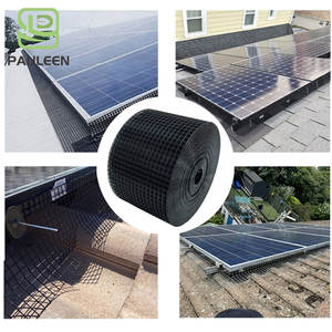 8in x 100ft 1/2 אינץ 'pvc שחור מצופה מגולוון נטו סולארית שומר ציפור מגן מגן מגן מגן מגן מגן וגג הגנה על גג - Product Image 6