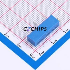 Resistencia/Potenciómetro Ajustable 3006P-500, Componente de Orificio Pasante (THT)-3P, Resistencia de 6.5x4.9mm, 50 Ohm, 10%, 750mW, 250ppm ℃ - Product Image 1