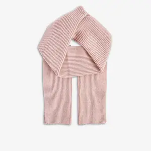 针织品制造商定制粉色韩版多功能高端简约休闲甜美优雅针织女士围巾2022新品