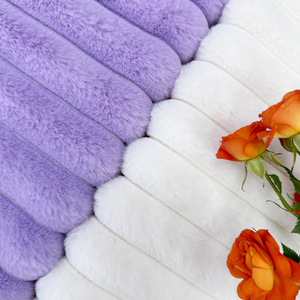 3.5Cm Lớn Thỏ Sọc Nhà Dệt May Và Quần Áo Dệt Kim 75D Sợi Đếm Gối Nguồn Cung Cấp Minky Vải - Product Image 4