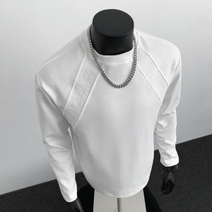 工場で作られたメンズ冬厚手のベースシャツ。厚手の生地が付いた高品質のメンズベースシャツ。暖かく、風に強いスタイル。 - Product Image 4