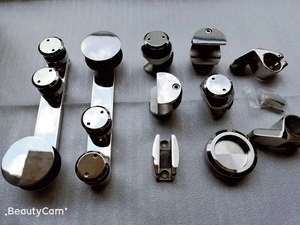 Kensharp thép không gỉ bánh xe con lăn ống nối kính theo dõi hệ thống kính trượt phụ kiện phần cứng tắm phù hợp - Product Image 5