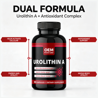 Complément alimentaire liposomal antioxydant Urolithin 500mg 60 gélules pour l'âge sain, NAD+ Resvératrol pour adultes - OEM/ODM