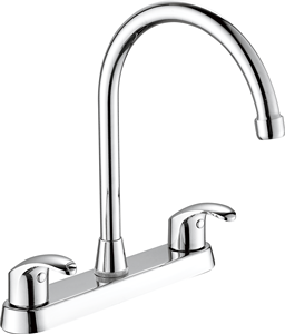 Robinet mélangeur à double poignée en laiton d'origine chinoise avec traitement de surface chromé durable - Product Image 4