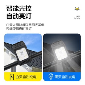 Outdoor Wall <b>Lamp</b> Solar Powered IP65 Waterproof High Brightness For Garden Fence Lighting - Product Image 5