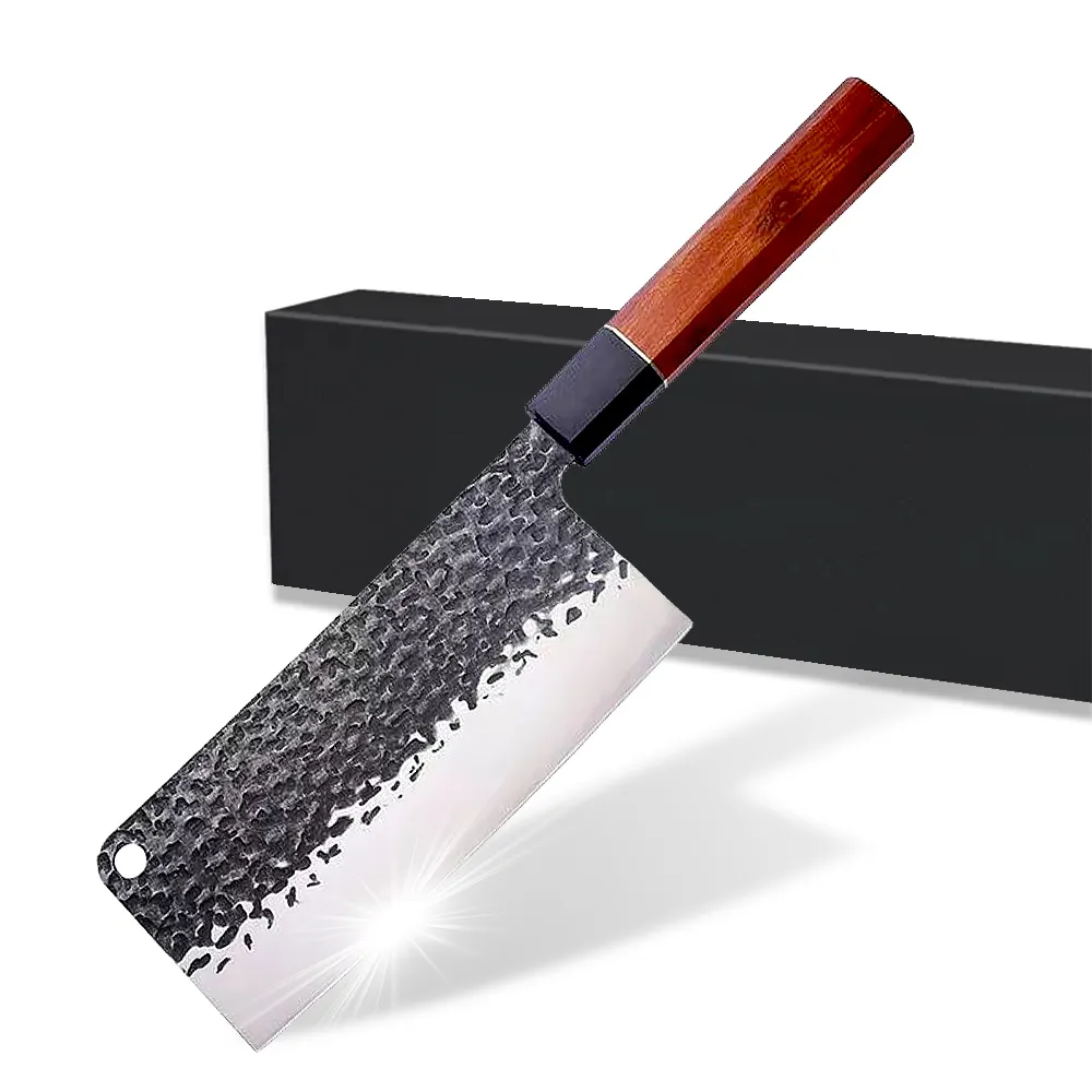 Coltelli da chef cinesi da 7 pollici mannaia con manico ottagonale giapponese coltello da cucina con Logo personalizzato