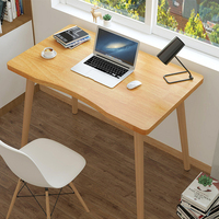 Marco de acero para oficina en casa, mesa de madera para estudio de escritura, ordenador, escritorio para sala de estar