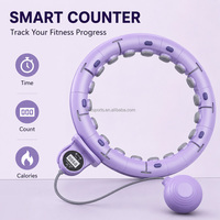 Anneau de Hula intelligent réglable avec compteur de calories et enregistrement intelligent pour la perte de poids et le fitness à domicile