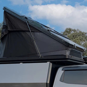 Aluminum Hard Shell Roof Top Tent Aluminum All Seasons Roof Tent Luxury Camping Hard Shell Rooftop Tent With Side Opening Cars - Product Image 6