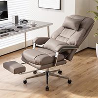 2025 chaise de bureau en cuir haute performance chaise de bureau à domicile de luxe doux