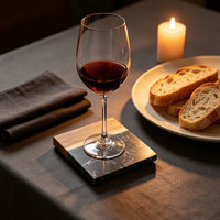 Sous-verres en bois imprimés marbrés en gros, sous-verres de service personnalisés pour ustensiles de cuisine
