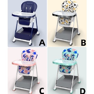 <span class=keywords><strong>Seggiolone</strong></span> Multifunzione Colorato Moderno per Bambini con Ruote, Sedia da Pranzo per Neonati e Bambini - Product Image 6