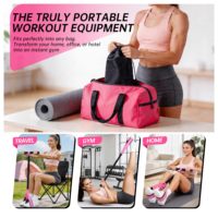 Banda de Resistencia Elástica Mejorada con Pedal Cubierto y Cuerda, Antirotura, para Entrenamiento de Yoga en Casa, Ejercicios de Core y Abdomen