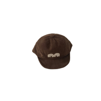RongGuang Primavera Otoño Moda Carta bordada Pana suave Gorra de béisbol al aire libre para bebés
