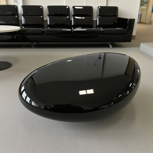Custom Color FRP Pebble Chair Modern Hospital Waiting Bench Unique <b>Stool</b> for Clinics - Product Image 2