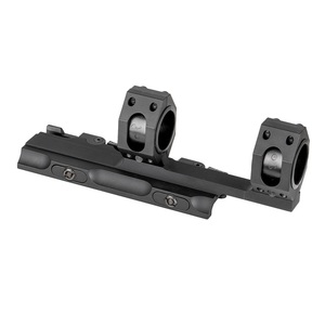 Support Optique Extérieur à Dégagement Rapide Noir Mat Intégré Double Taille 25,4 mm/30 mm avec Base 21 mm et Verrouillage Automatique QD - Product Image 5