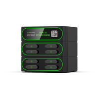 Stations de recharge de téléphone portable publiques partageant la batterie externe 8 emplacements Distributeur automatique Location de chargeur portable