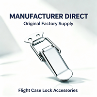Loquet à levier métallique, loquet à ressort chromé, fermoir à dégagement rapide pour accessoires de quincaillerie de flight case