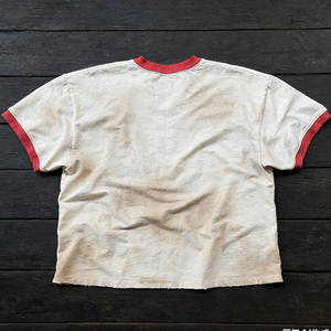 Custom Men T-<b>Shirt</b> 100% Cotton Dirty Wash Oversized Tee Vintage Acid Washed <b>Patchwork</b> Boxy T-<b>Shirt</b> - Product Image 2